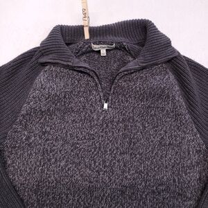 Calvin Klein Jeans Pullover Long Sleeve Zip Up Jacket Womens Size Large L Gray